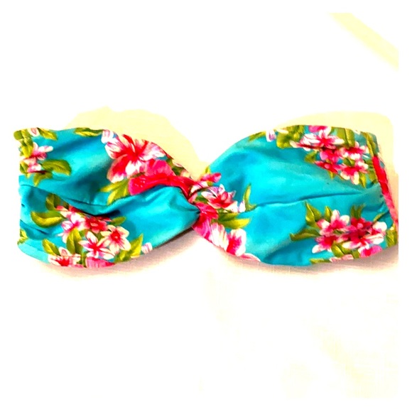 Other - Y2K NEON TROPICAL BANDEAU BIKINI TOP ⭐️⭐️⭐️⭐️⭐️